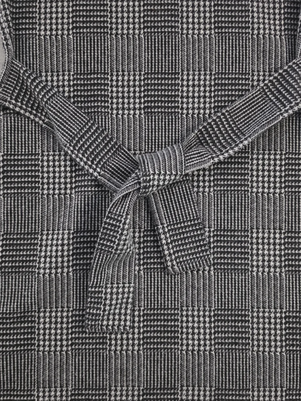 Steve Madden Black & White Plaid Tie-Waist Dress Perfect For Back To School